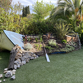 Jardin de l'hôtel Europe près de Montpellier