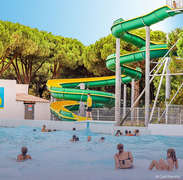 Le Grand Bleu water park in La Grande-Motte